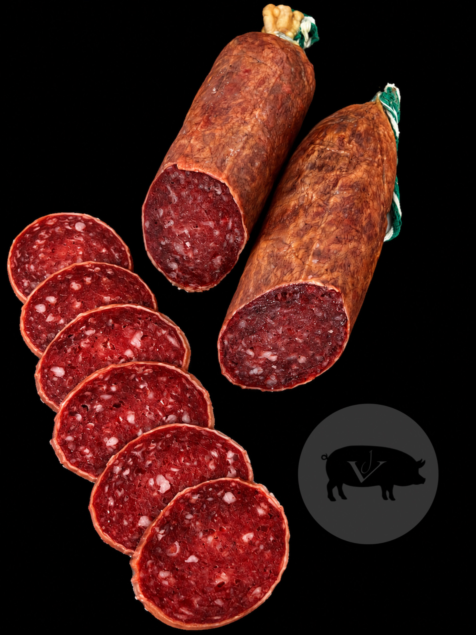 Salchichón de Aguardiente Ibérico de Bellota