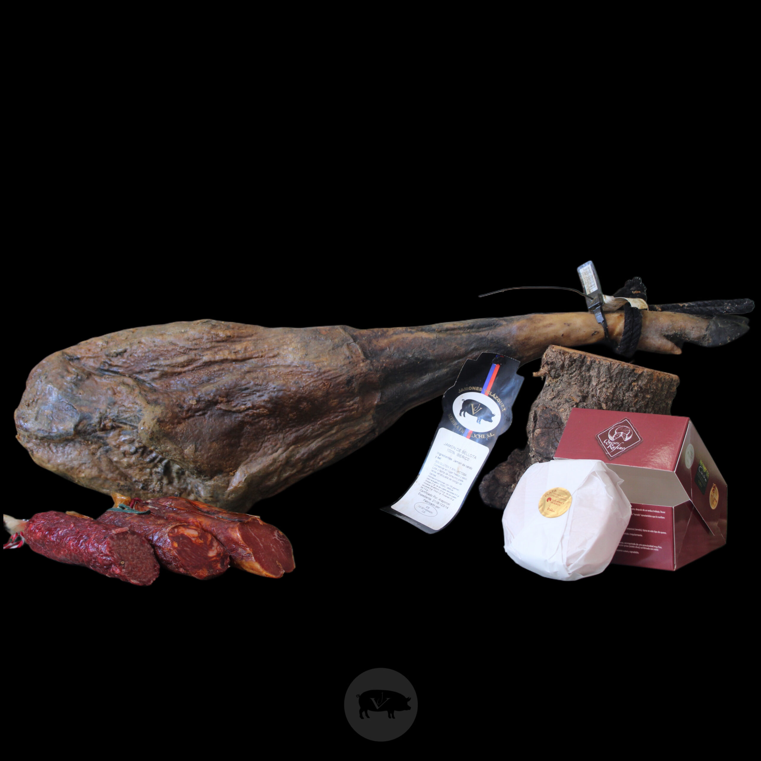LOTE VELÁZQUEZ 5 JAMÓN BELLOTA 100% R.I.